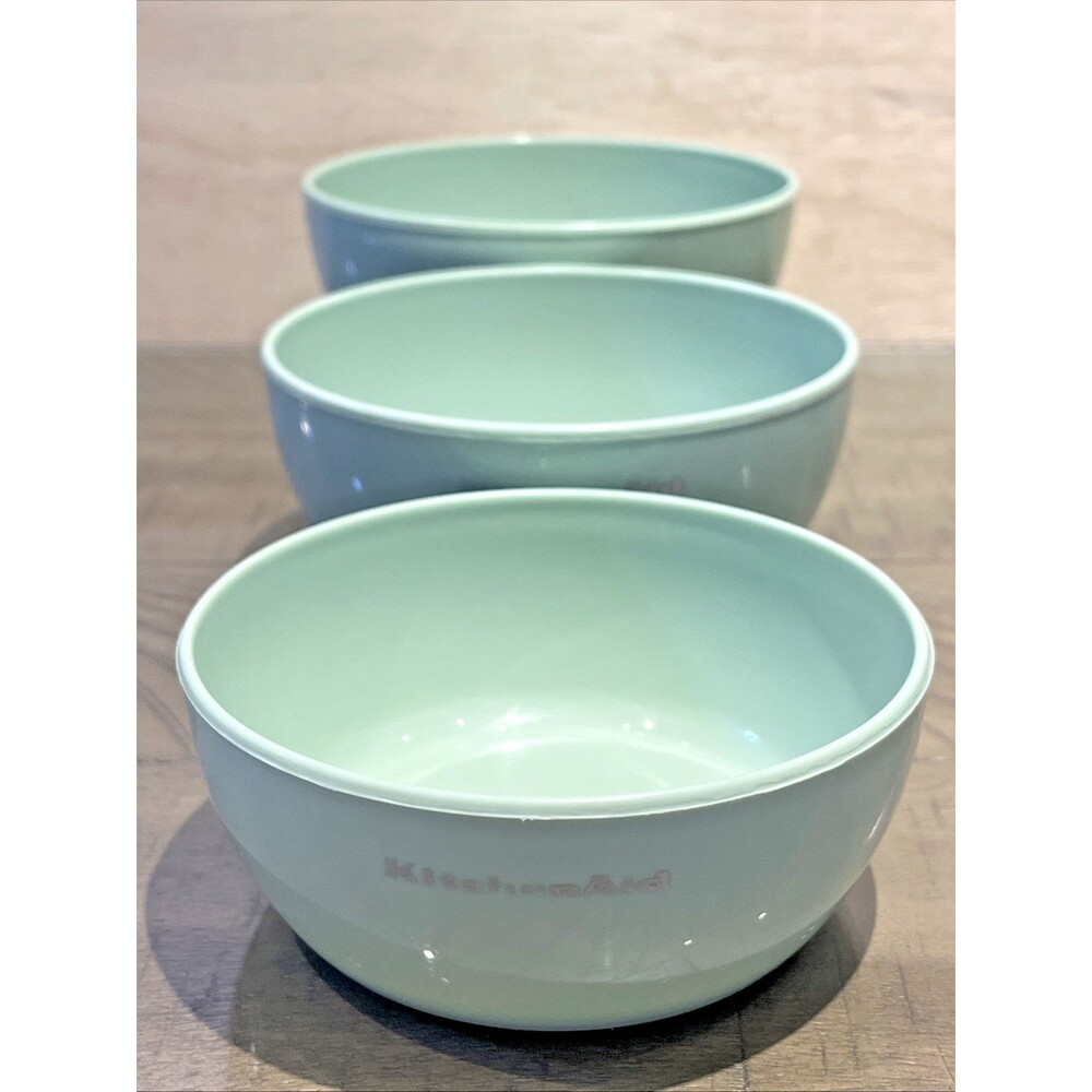 Kitchen Aid Prep Bowls Green Storage set of 3 Sizes 4/3/2 Cup measure mint